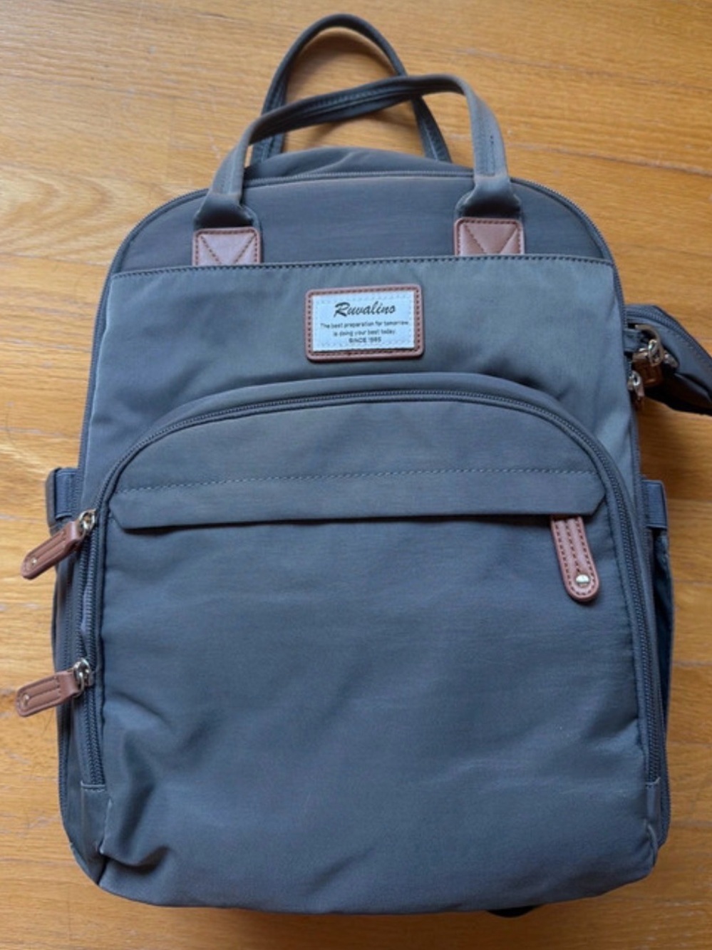 Gray Ruvalins diaper bag NWOT